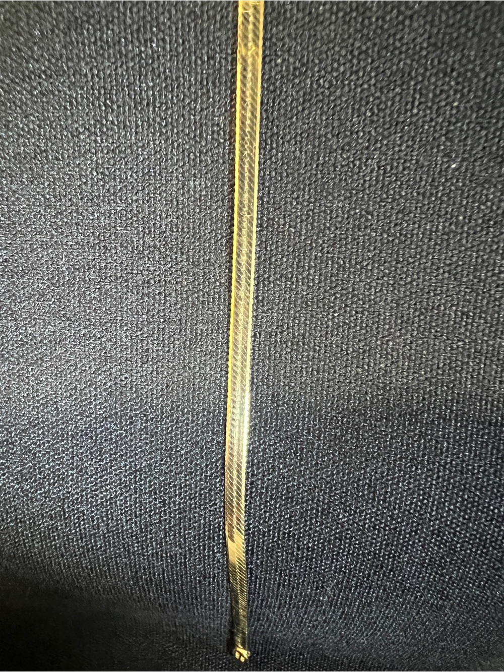 18k Italian 24in 2mm Gold Herringbone Necklace for Women/Men - Picture 8 of 10